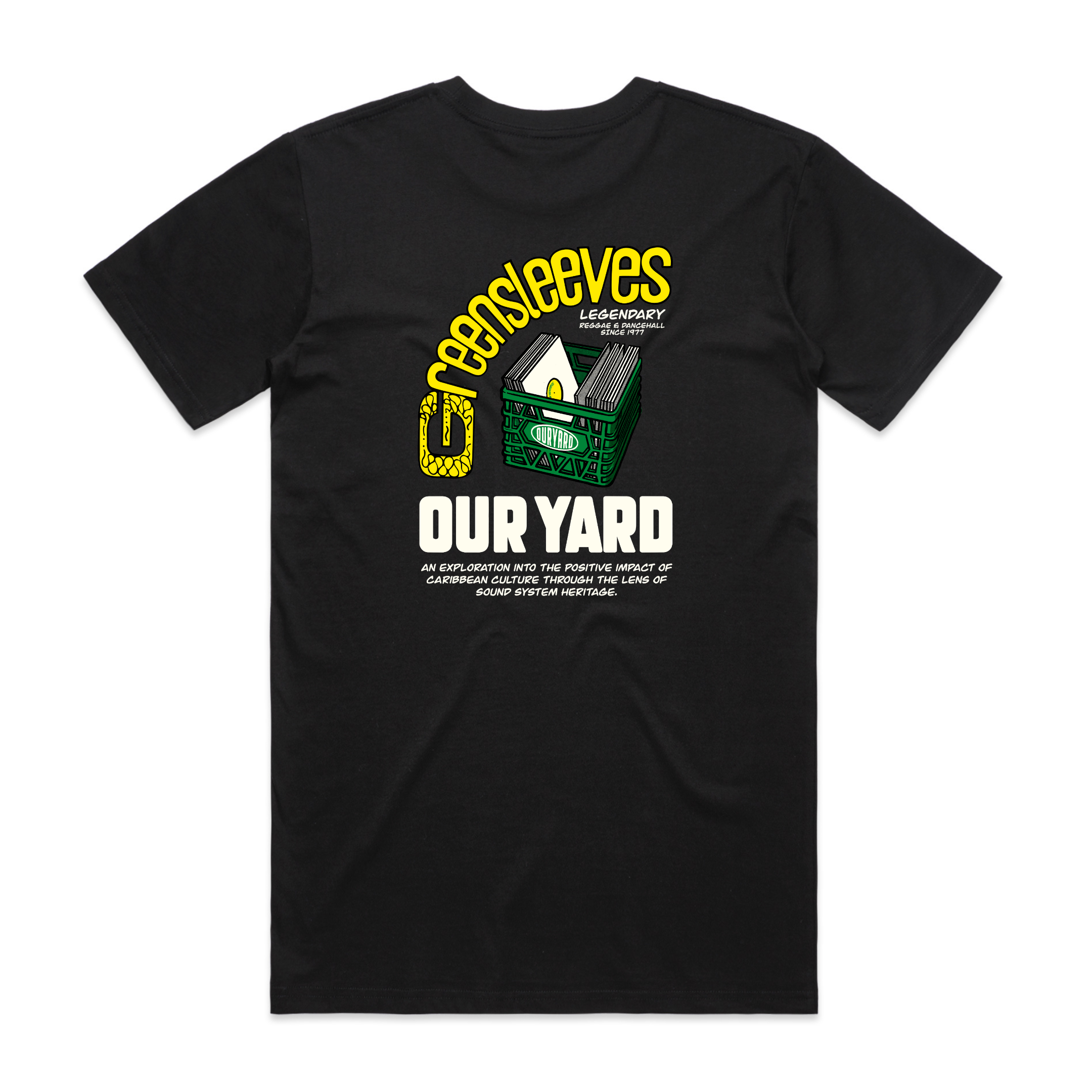 Greensleeves x Our Yard - Selecta (Black) T-Shirt – OUR YARD