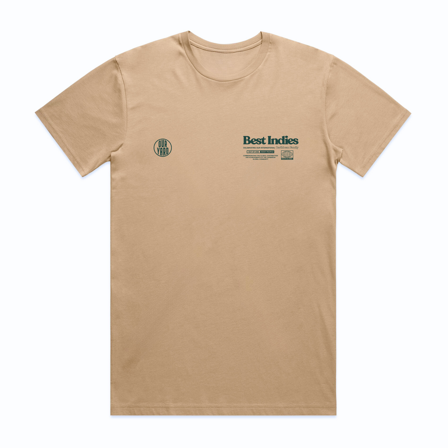 Best Indies To The World - Khaki T-Shirt