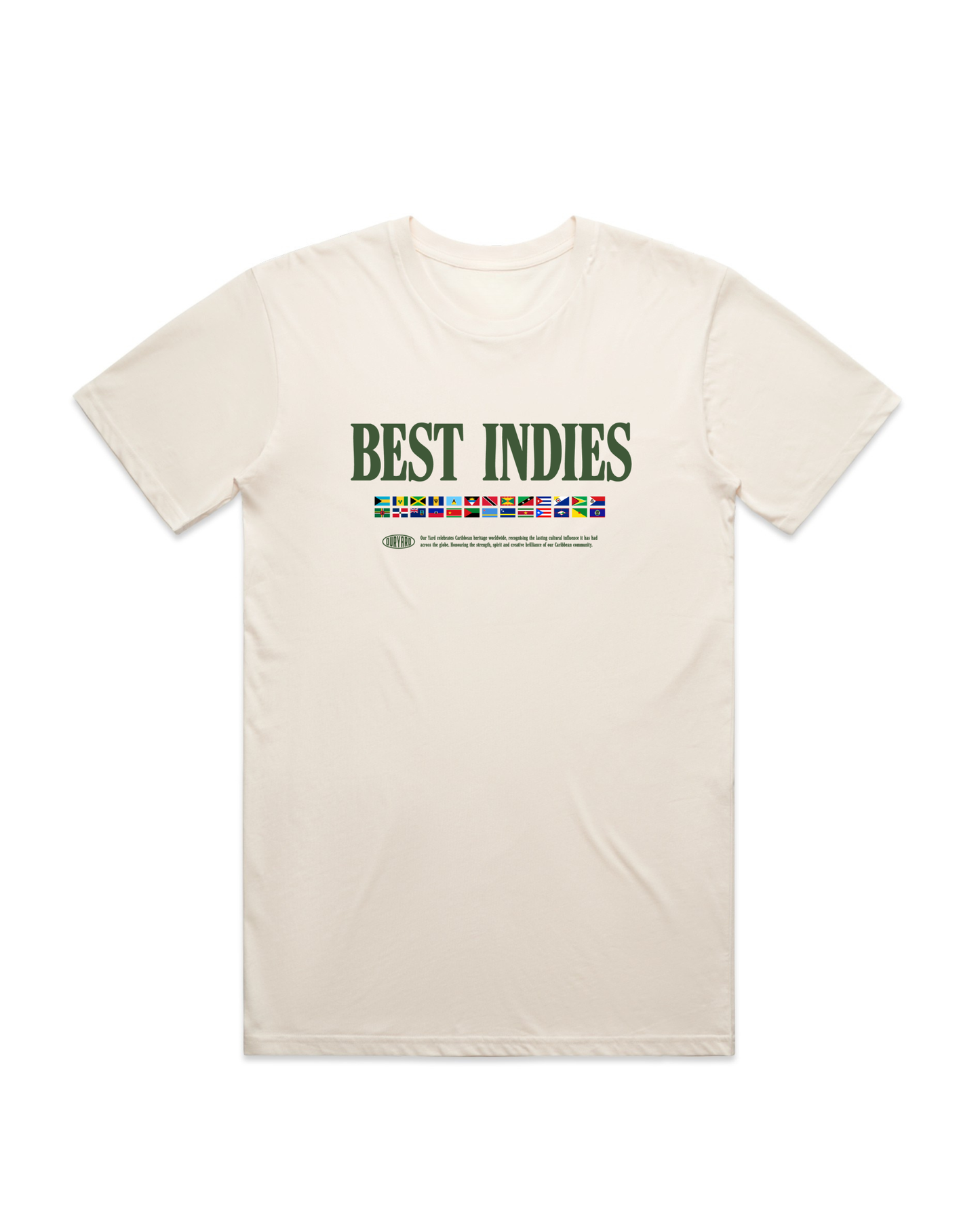 (Front Print) Best Indies - Ecru T-Shirt