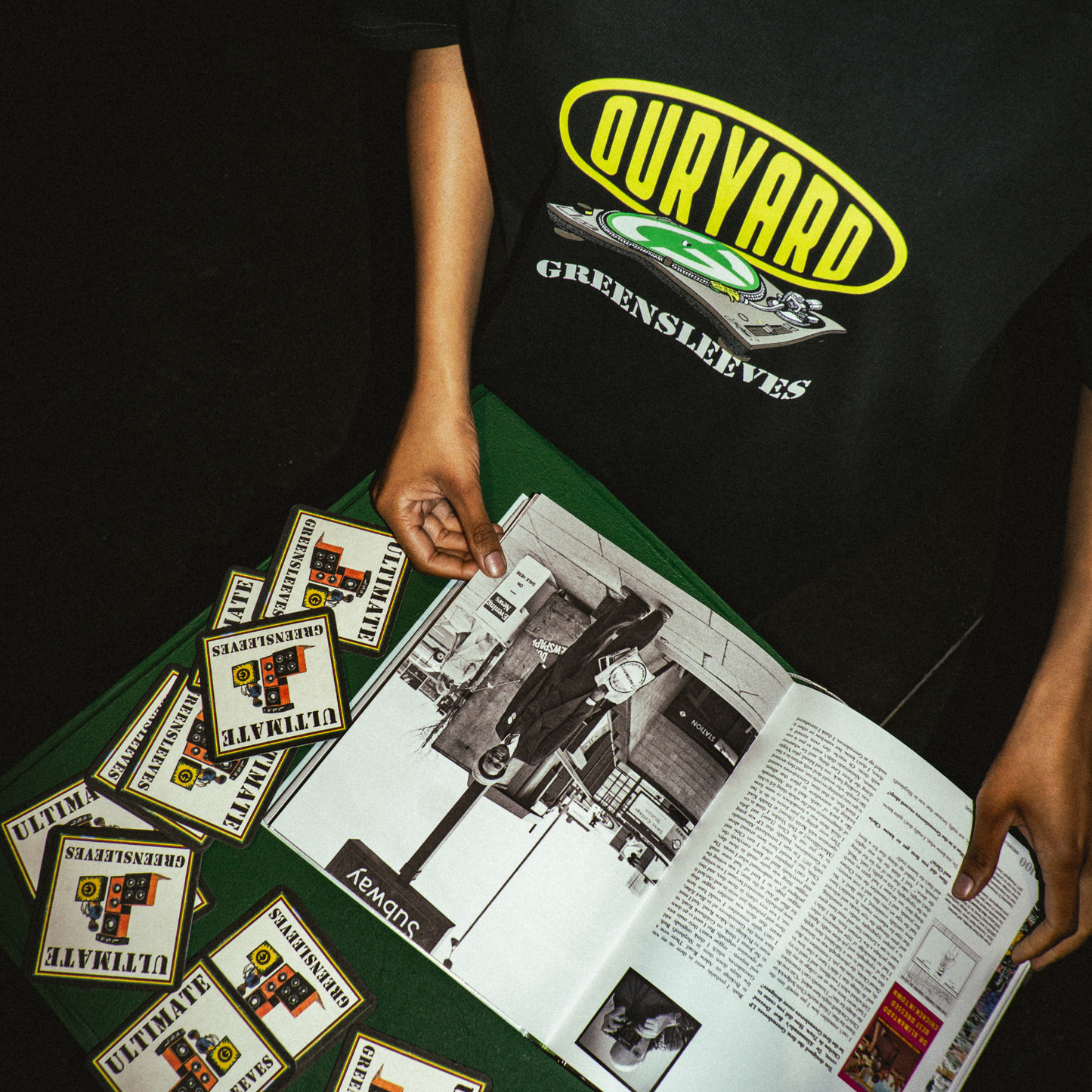 Greensleeves x Our Yard - Deck Pressure (Black) T-Shirt
