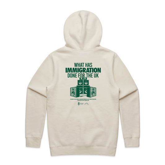 Immigration - Ecru Hoodie