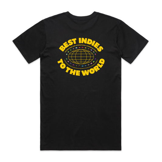 Best Indies To The World - Black T-Shirt