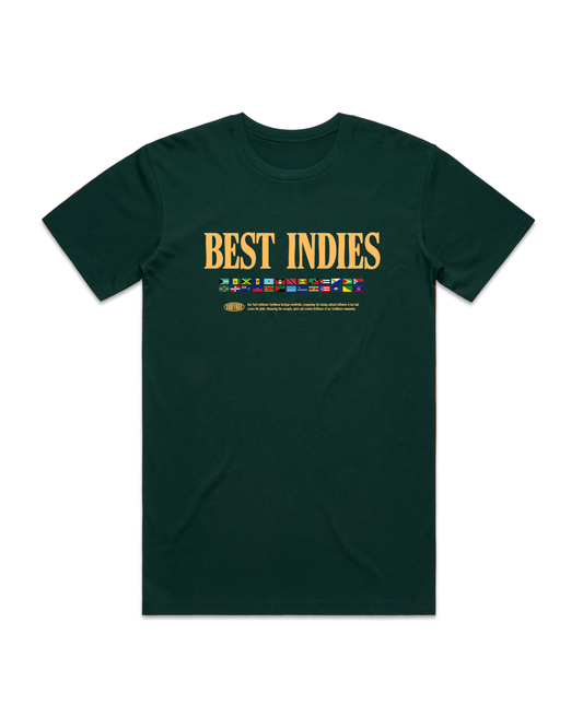 (Front Print) Best Indies - Pine Green T-Shirt