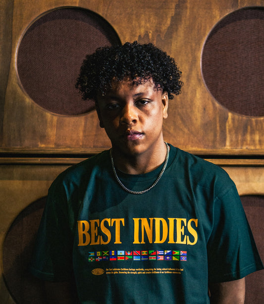 (Front Print) Best Indies - Pine Green T-Shirt
